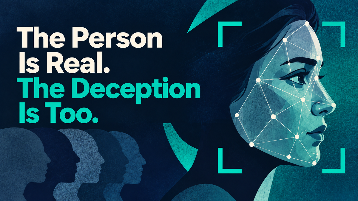 The Person Is Real. The Deception Is Too.