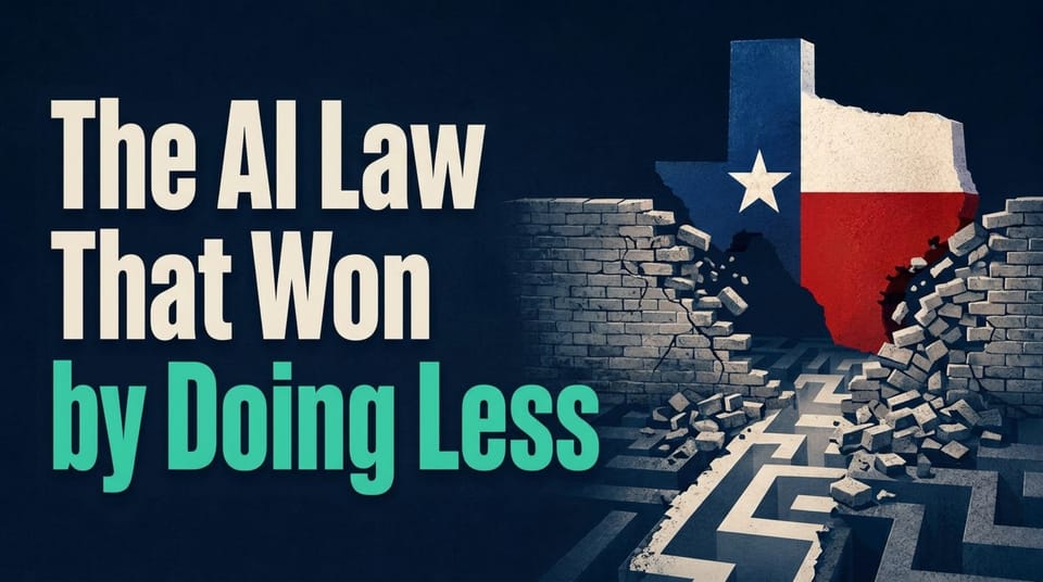 The AI Law That Won by Doing Less